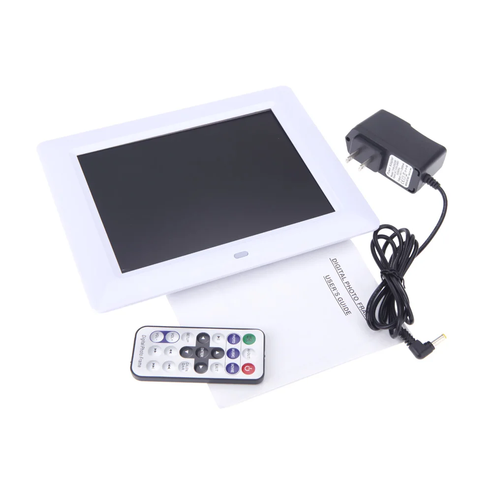 7 ''HD TFT LCD цифровая фоторамка с часами слайд шоу MP3 MP4 Movie Player удаленным рабочим