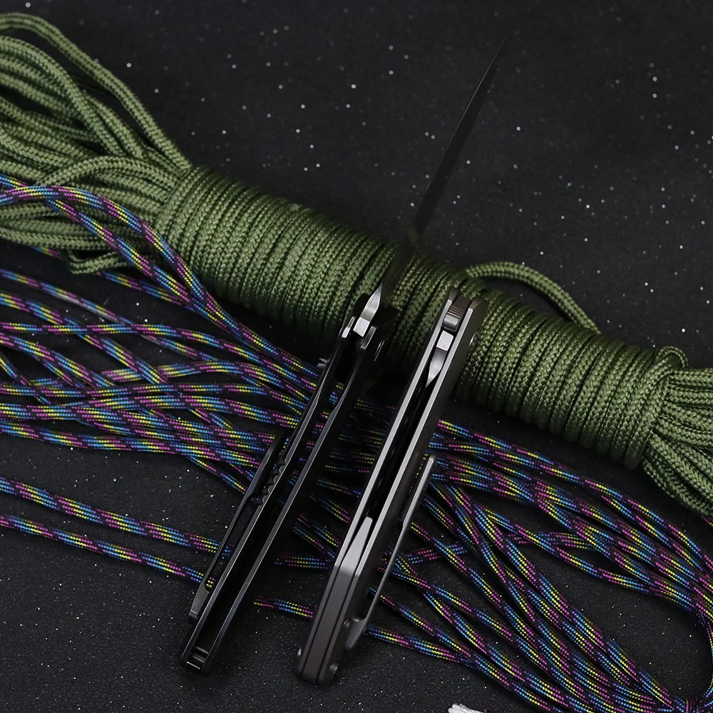 Складной нож Медвежонок Летающая акула лезвие S35VN рукоятка из титанового сплава