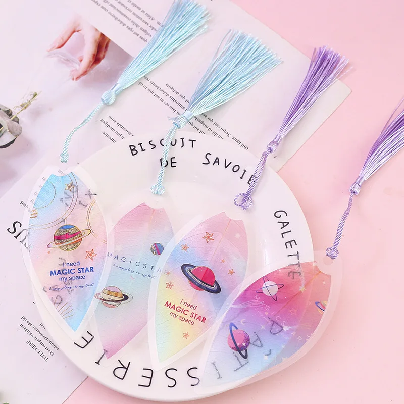 Ночное небо вены закладка для книги Красивая Книга Страница значками студентам