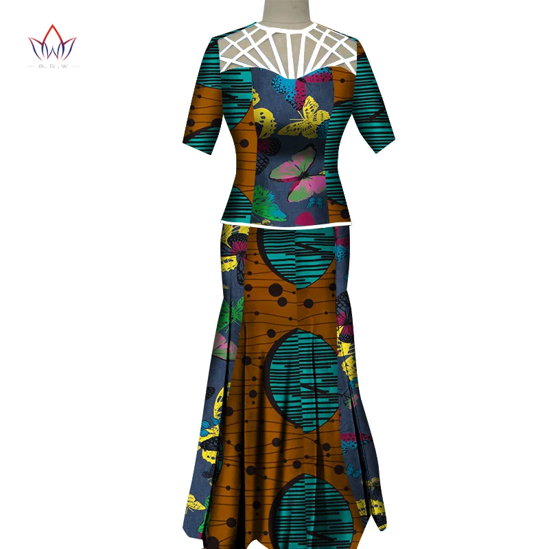 2019 Autumn African Skirt Set For Women Dashiki 2 Piece Sets African Clothes  Elegant Traditional African Clothing WY5332
