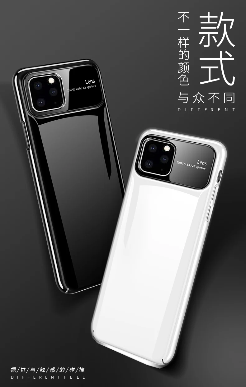 Для Apple iphone 11 чехол Роскошный Матовый Жесткий ПК+ Закаленное стекло Защитная задняя крышка чехол для iphone 11 Pro Max iphone 11 11pro