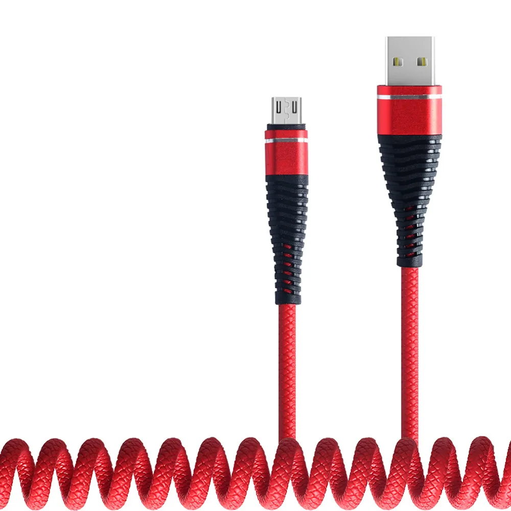 Гвоздь Весна микро Usb кабель 1 м для Huawei Быстрая зарядка Android мобильный телефон