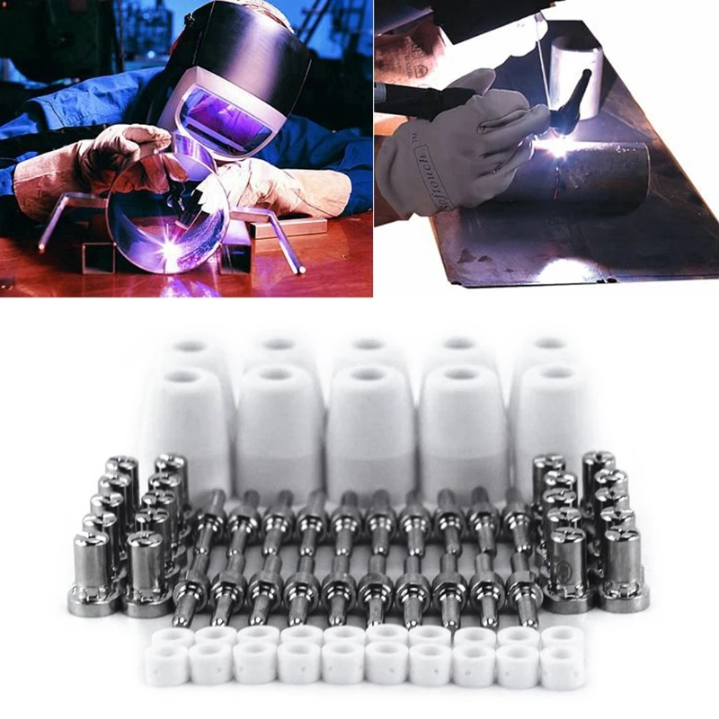 

70 шт плазменной резки фонарь расходные материалы для резки продолжительного защитное сопло J6PC