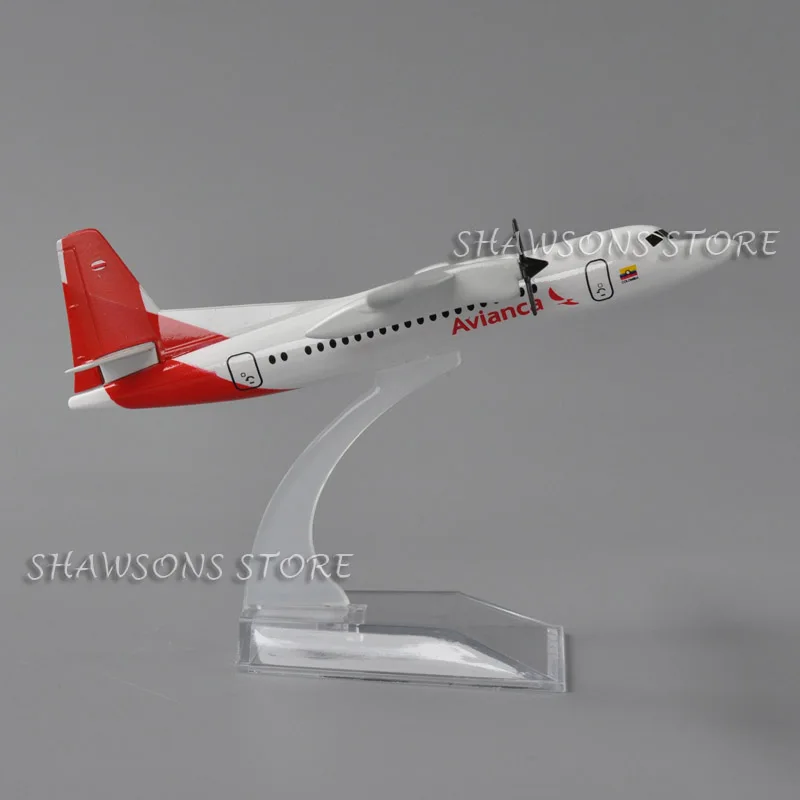 Литый под давлением Металл 1:180 модель самолета игрушки Fokker F50 Avianca Airliner 16 см