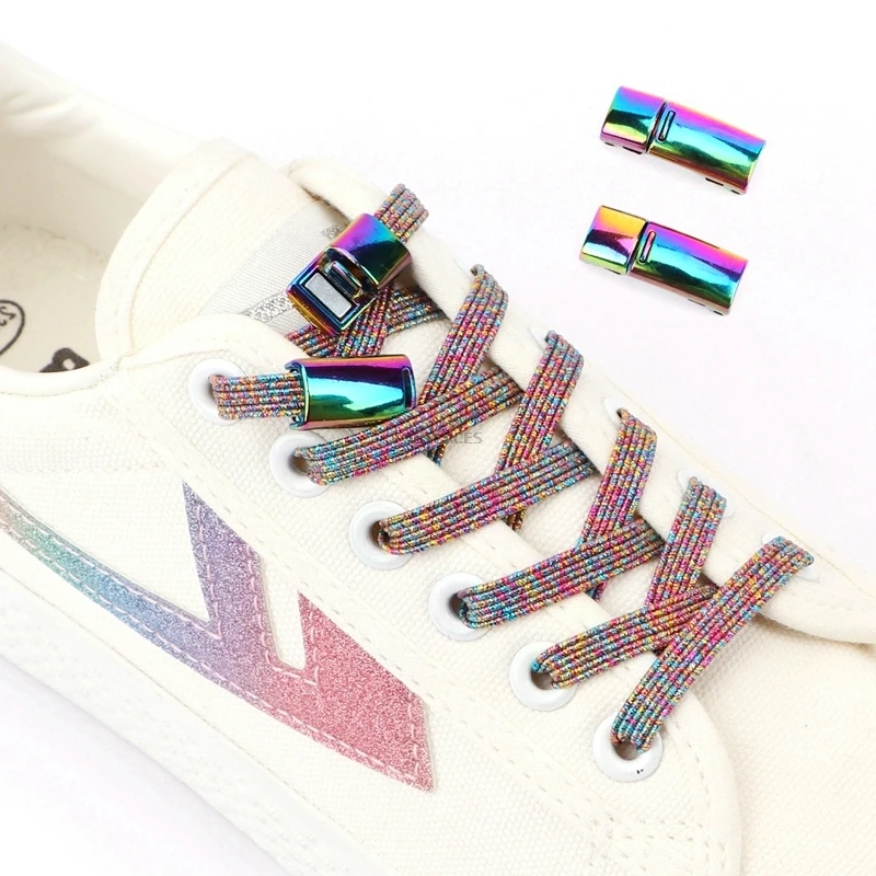 New Upgrade Magnetic Lock Shoelaces No Tie Shoe Laces Sneakers Metal Lock Shoelace Sports Kids Adult Lazy Laces Fits All Shoes