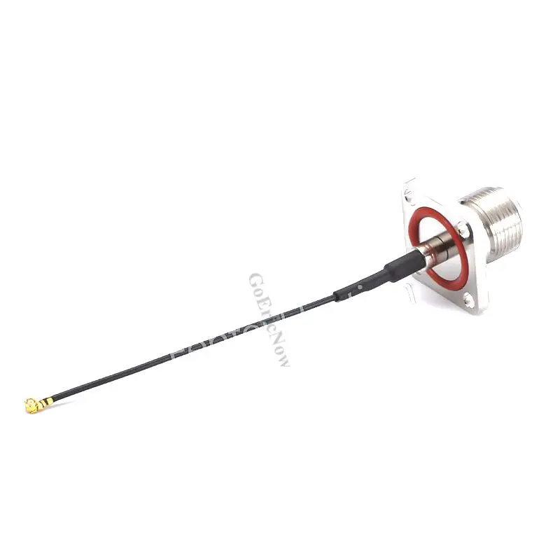 10 шт. RF коаксиальный 50 Ом N Женский Фланец к Ipex U.FL Ipx RG178/1 13 мм кабельный разъем (10 см