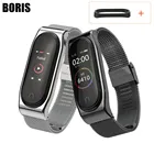 Металлический браслет Миланская петля для Xiaomi Mi Band 4 3, ремешок из нержавеющей стали для Mi Band 4 3, сменные браслеты