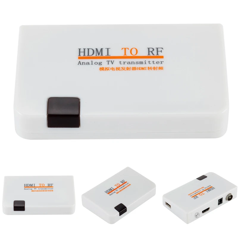 Универсальный Кабель-адаптер HDMI-RF коаксиальный конвертер с пультом