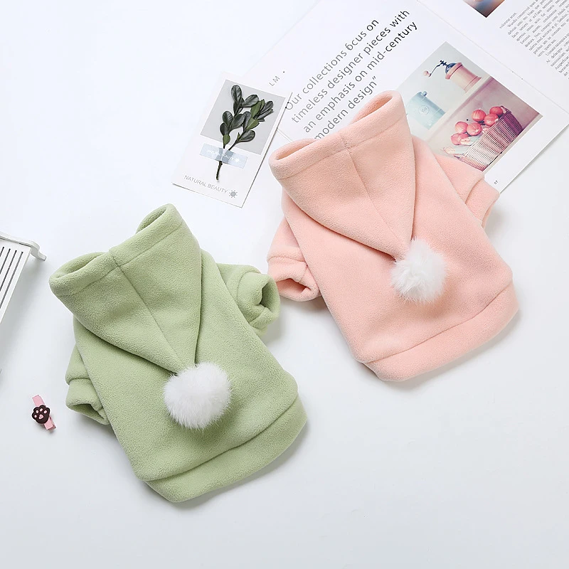 Зимняя одежда для собак Толстая теплая толстовка пальто французская бульдога