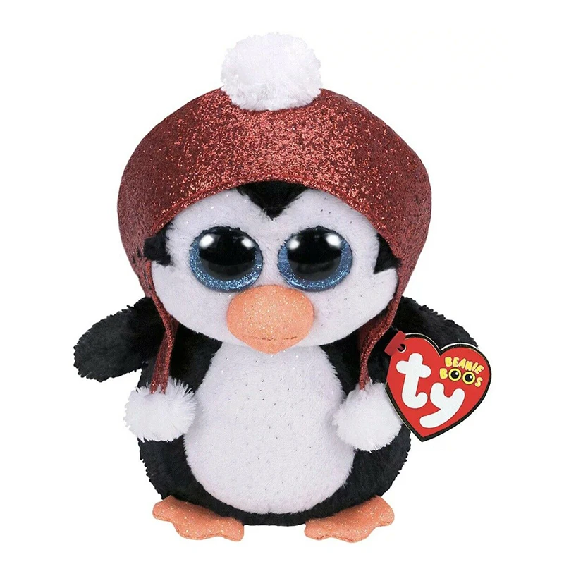 15CM Ty Beanie Glitter Big Eyes Waddles Juliet Gale Freeze Pongo Penguin Plush Toy Cute Doll Kids Toys Children's Christmas Gift | Игрушки