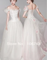free shipping 2016 new style hot fashion sexy wedding sweet princess custom sizecolor handmade flowers princess bridal dress
