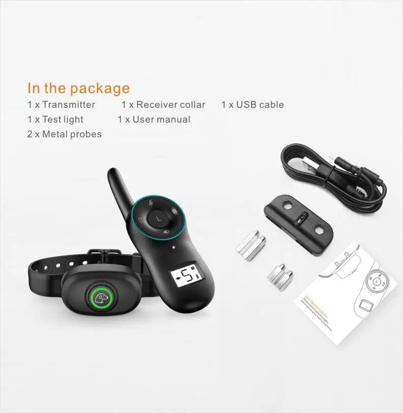 Электрический ошейник для собак водонепроницаемый обучения перезаряжаемый