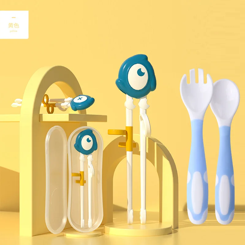 

Children's Cute Training Chopsticks Baby Practice Chopsticks Tableware Set Cartoon Kids Practice Chopsticks Kitchen Tools LD645