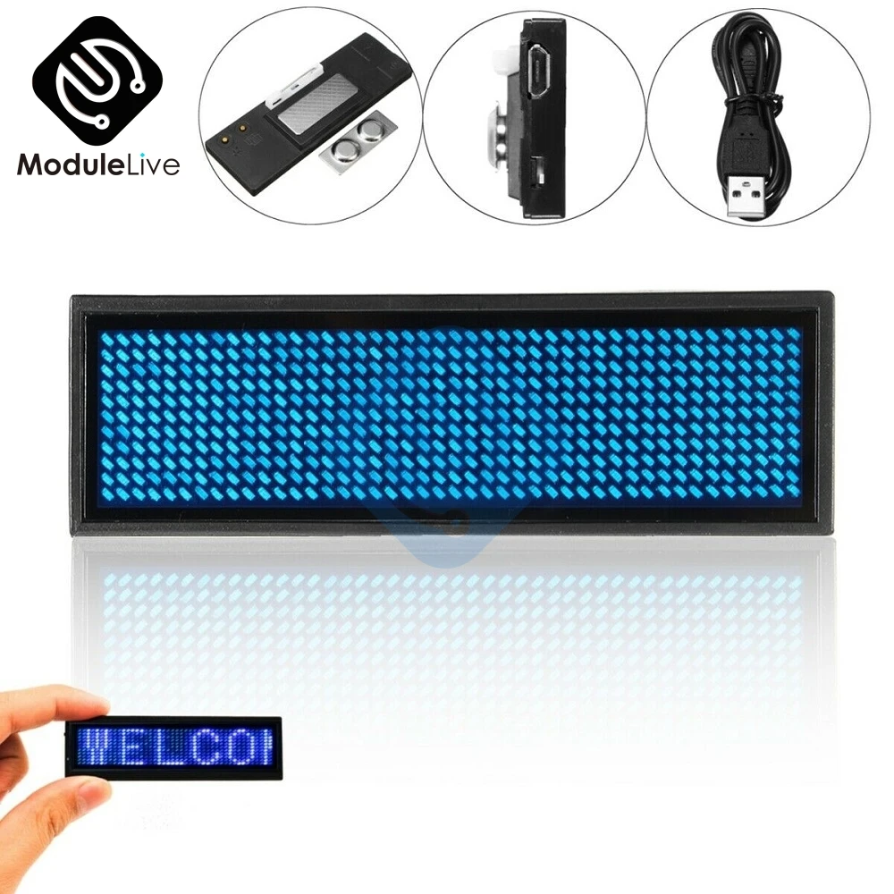 Программируемый перезаряжаемый светодиодный мини-цифровой дисплей 4 цвета | Дом