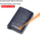 Тонкие мужские кошельки Rfid, Аллигатор, Винтаж, карточка, мужской кошелек, кошелек 2020, синий, тонкий, маленький, волшебный кошелек, кошелек на заказ, Vallet