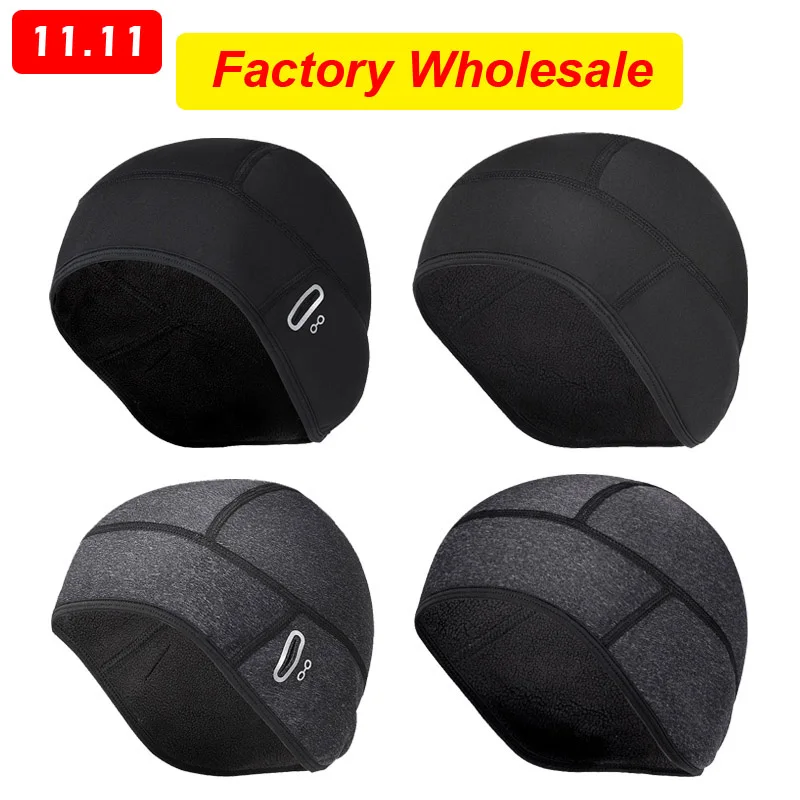 Вязаная шапка для велосипедистов зимняя шапка для велосипедистов мужская женская термобалаклава спортивная шапка для велосипедистов шапка для бега и катания на лыжах из теплого флиса бандана шлема.