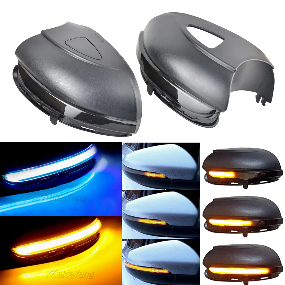 

2 pieces For VW Golf MK6 GTI 6 R line Touran Dynamic Blinker Side Mirror indicator For Volkswagen VI R20 LED Turn Signal Light