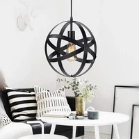 moonlux e27 nordic creative black globe hanging lamp bar living room light decorative chandeliernot included bulb