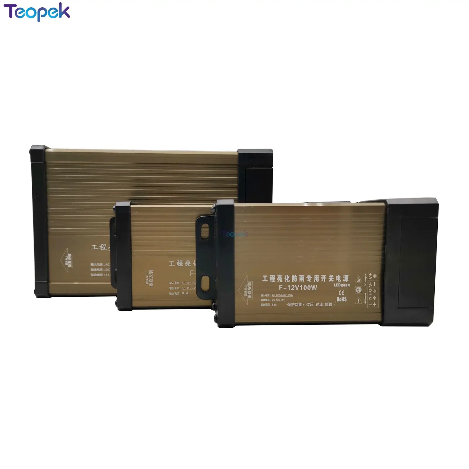 Непромокаемый переключатель питания IP43 DC12V 60 Вт 100 Вт 150 Вт 200 Вт 300 Вт 400 Вт 12 В светодиодный уличный трансформатор DC 12 В