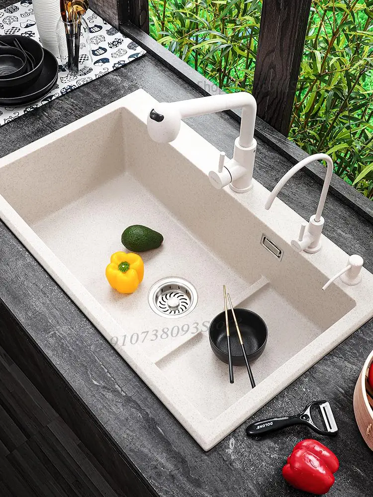 Мойка кухонная раковина Черная Гранитная надгробная скульптура большой шкаф с