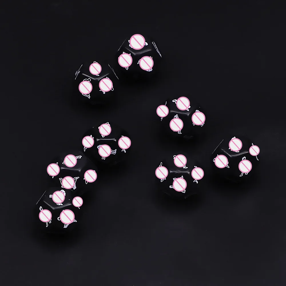 White Luminous 12 Face Sex Toys Color Sexy Posture Flirting Dice Adult Products Alternative |