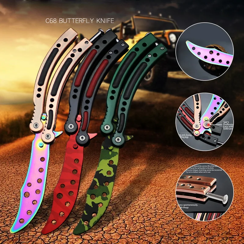 Тренировочный нож тренировочный карманный яркий цвет|Ножи| |