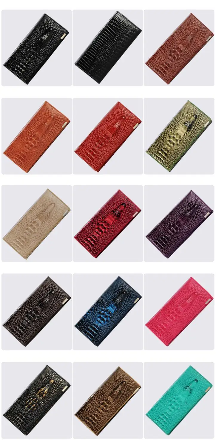 

Women Wallets Fashion Lady Wristlet Handbags Long Crocodile Skin Money Bag Fallow Coin Purse Cards Id Holder Clutch Woman Wallet