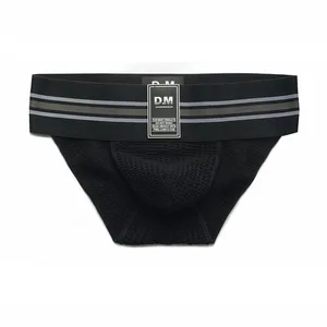 Трусы мужские с широким поясом, пикантное нижнее белье, трусы-брифы для геев, бандаж, трусы-джоки