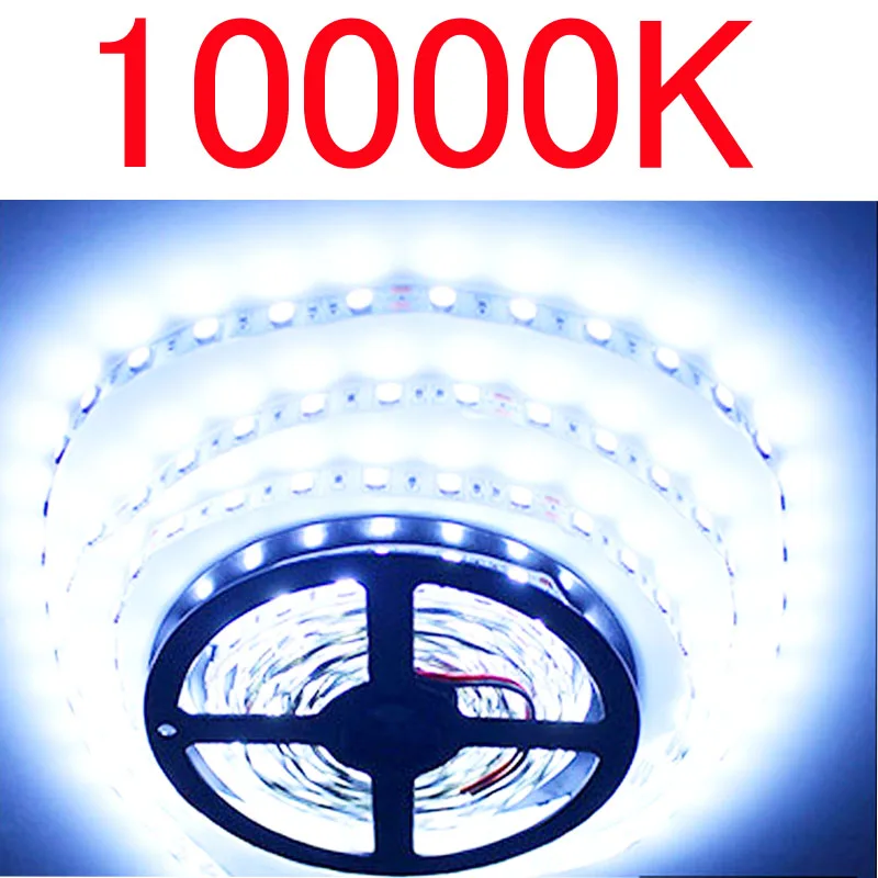 Водонепроницаемая S 2835 smd rgb Светодиодная лента 12 в 10 м 5 м 3 м 2 м теплая белая лента adpter Адресуемая Светодиодная лента световой замены 5050 5630 120 - Испускаемый цвет: 10000k Great White