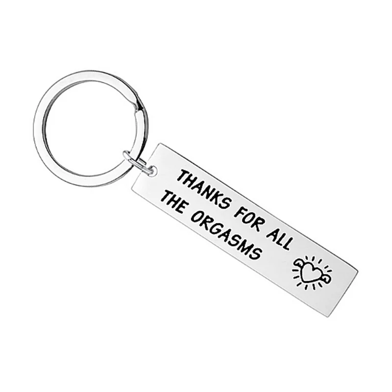 Длинный брелок из нержавеющей стали с изображением оргазма хороший подарок для
