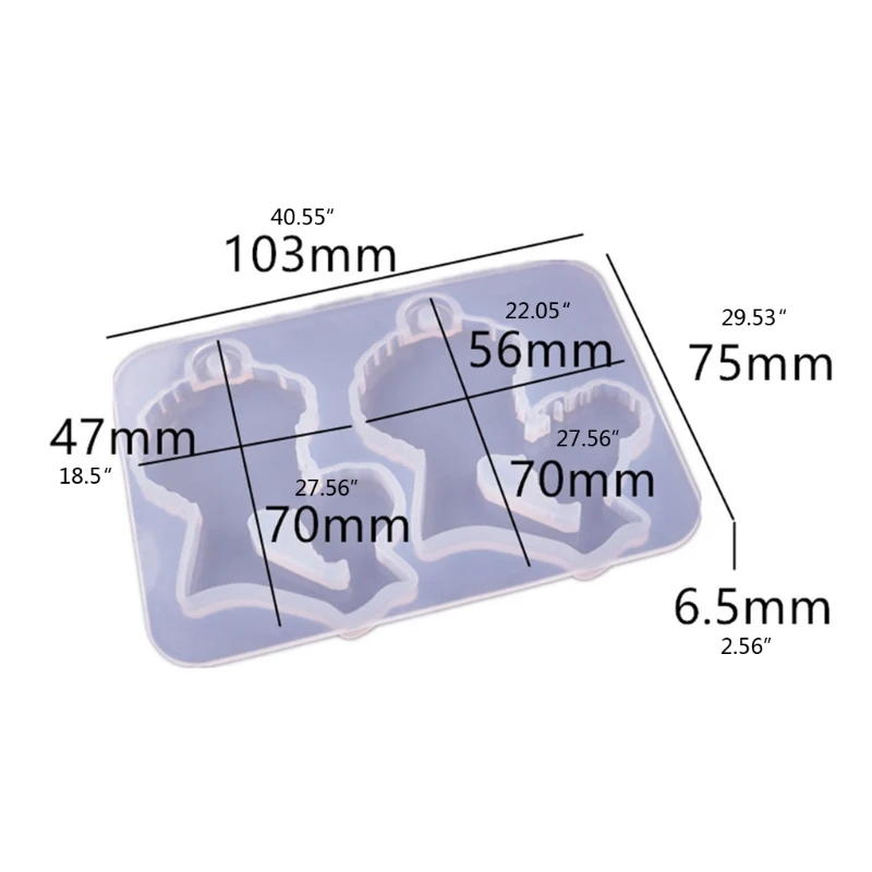 

DIY Crystal Resin Epoxy Mother's Day Mother and Daughter Mother and Child Keychain Pendant Mirror Silicone Mold