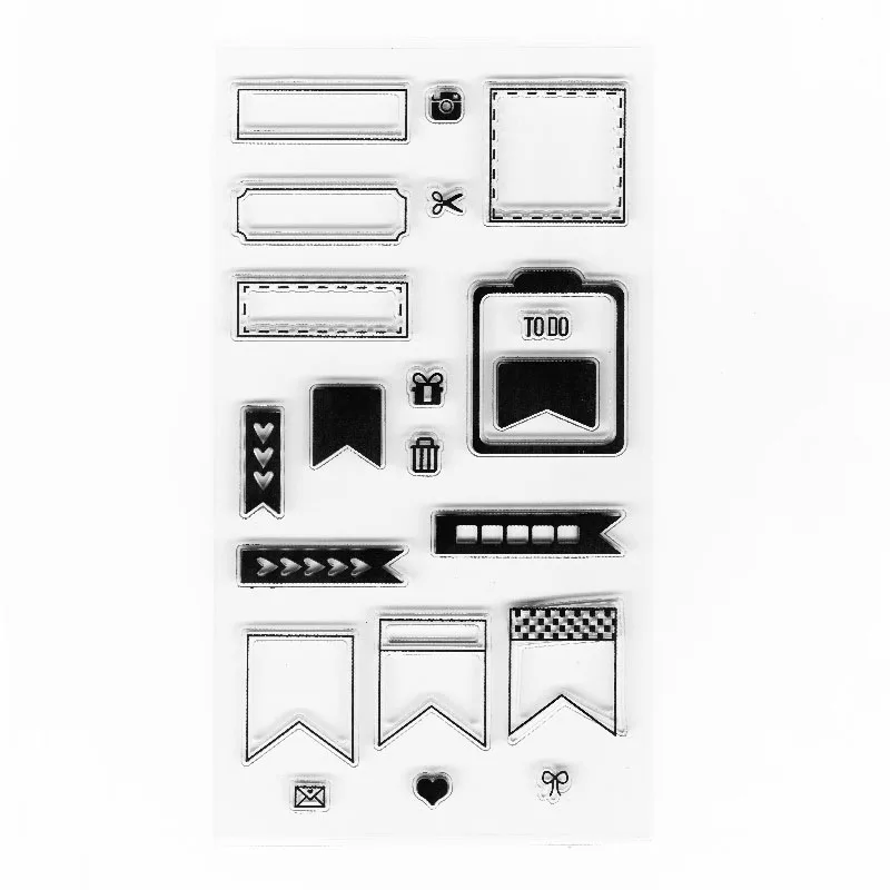 Чтобы сделать список планировщик прозрачных штампов пустая рамка прозрачные