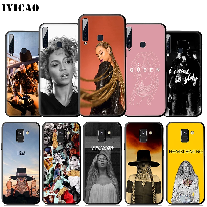 IYICAO Beyonce Singer Soft Case for Samsung Galaxy A9 A7 A8 A6 Plus 2018 A3 A5 2017 2016 &amp J6 Cover |