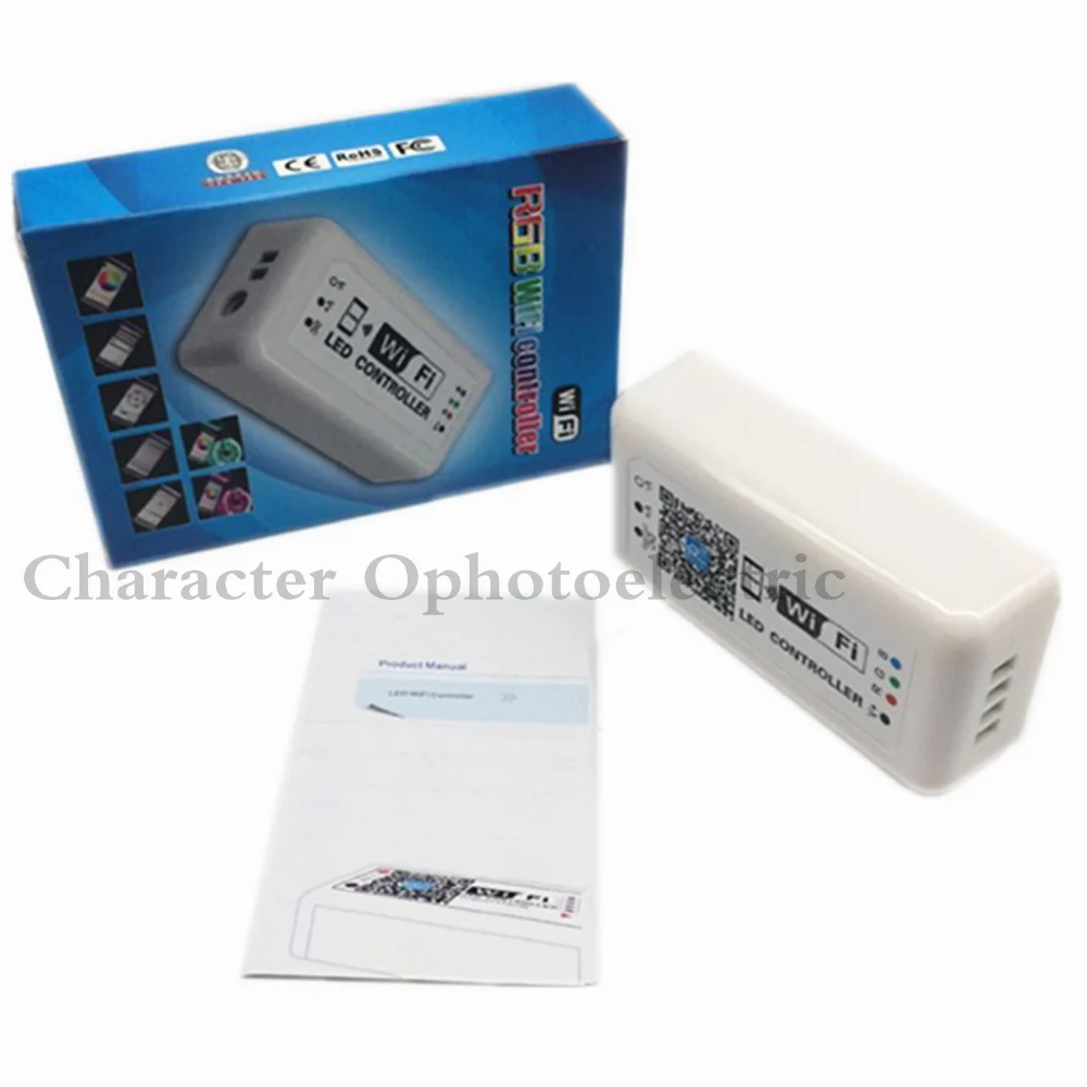 1 шт. wifi светодиодный RGB контроллер DC12 24V для led полосы применимые к IOS и Android