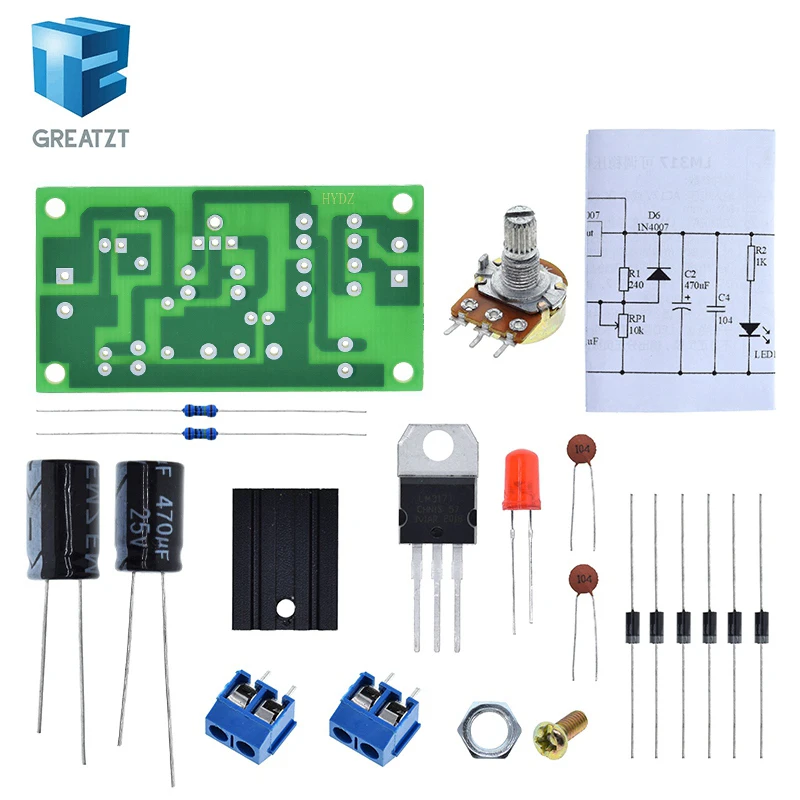 Регулируемый блок питания LM317 источник постоянного тока с постоянной