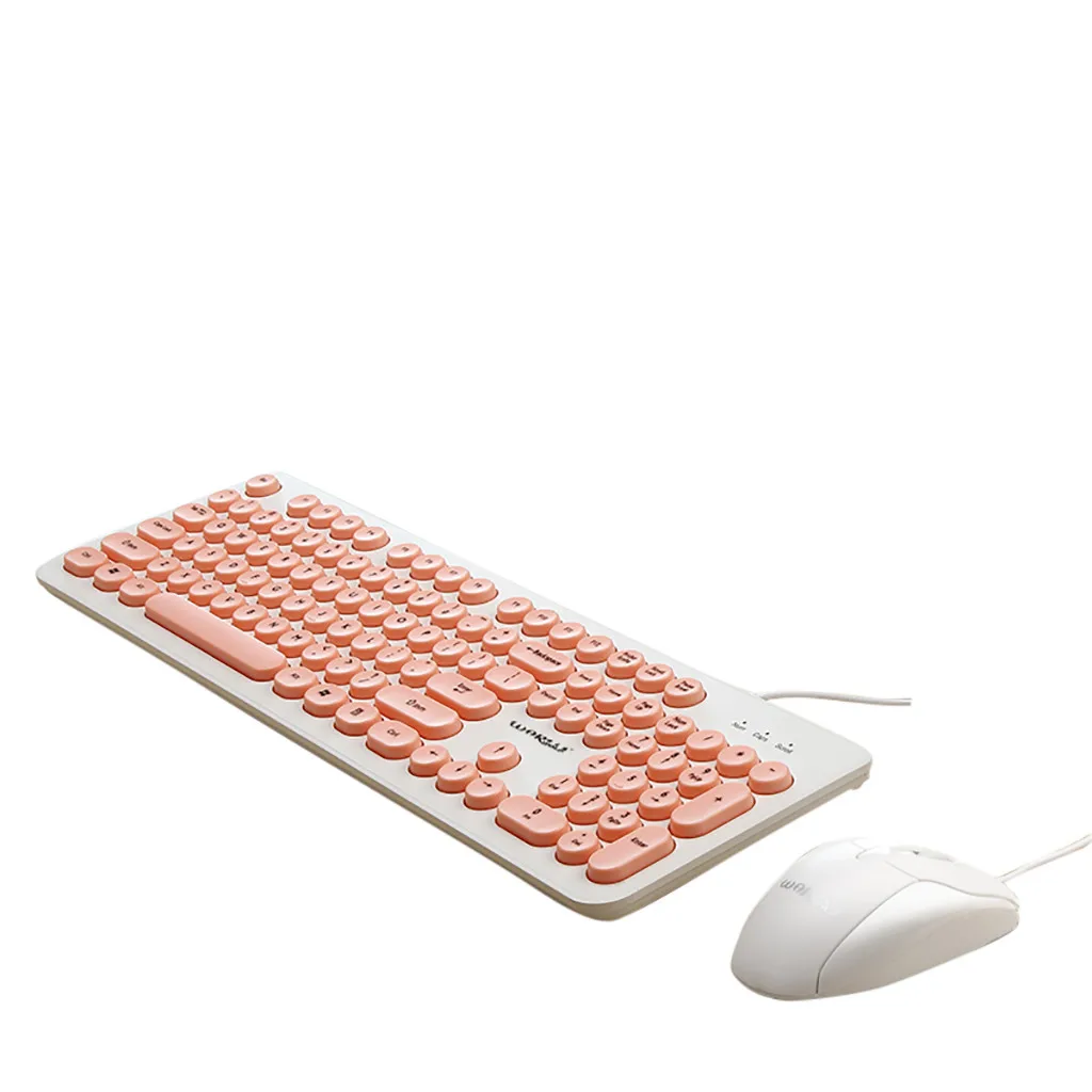 OMESHIN игровая Офисная Клавиатура мышь Эргономичный Дизайн Ретро панк клавиатура