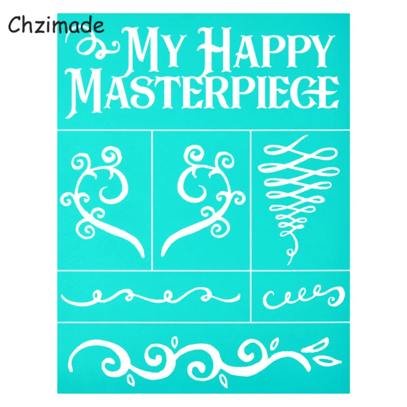 Chzimade 10 шт./лот приветствуется самоклеящаяся шелкография сетка трафарет передача