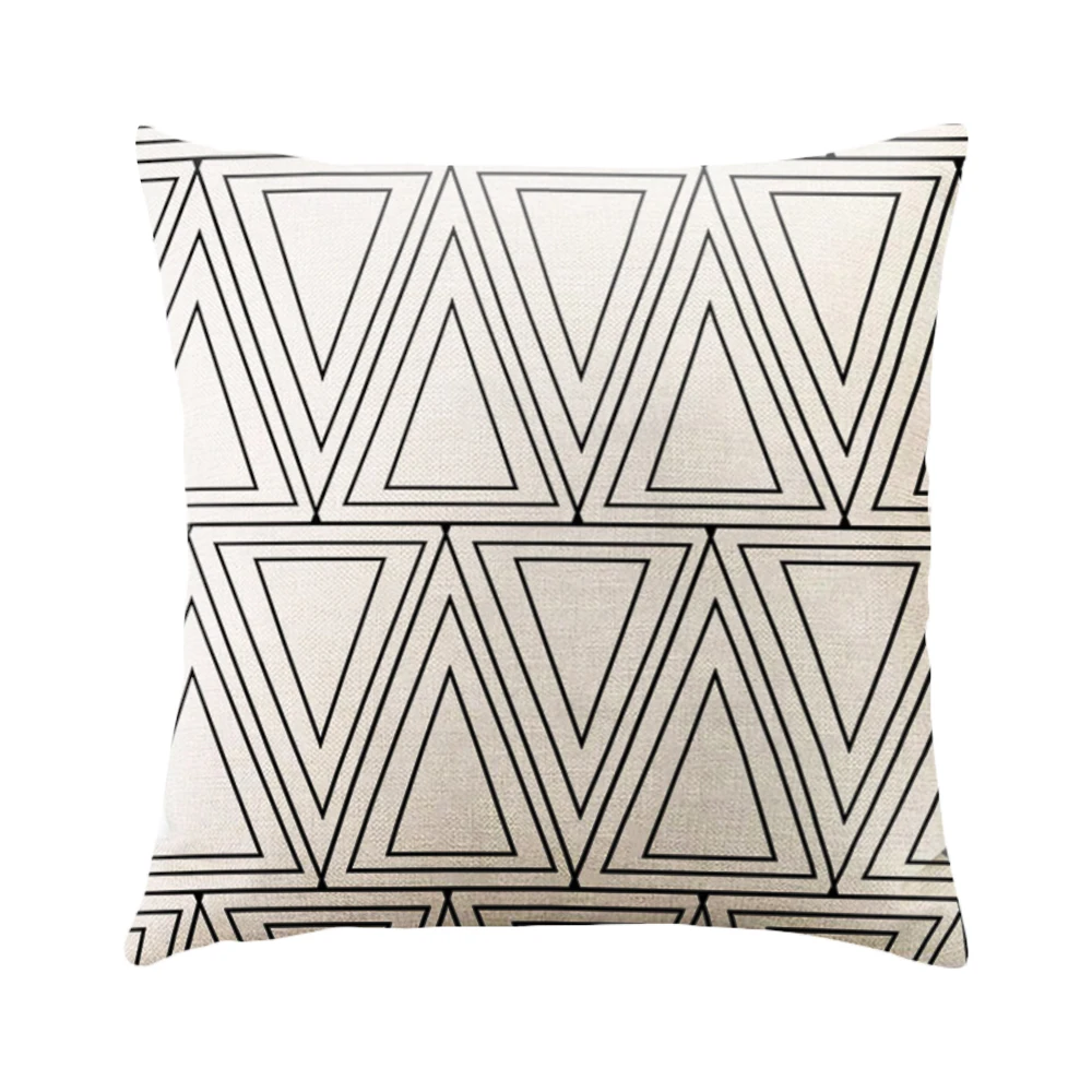 DIDIHOU 1 шт. геометрический чехол для подушки черно-белый персиковая кожа в полоску