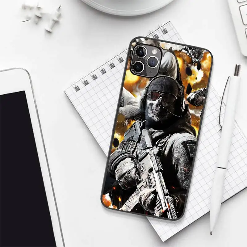 

call of duty shooting game Phone Case for iPhone 7 8 11 12 Pro X XS XR Samsung A S 6 7 9plus 10plus 21s 71 coque funda cover