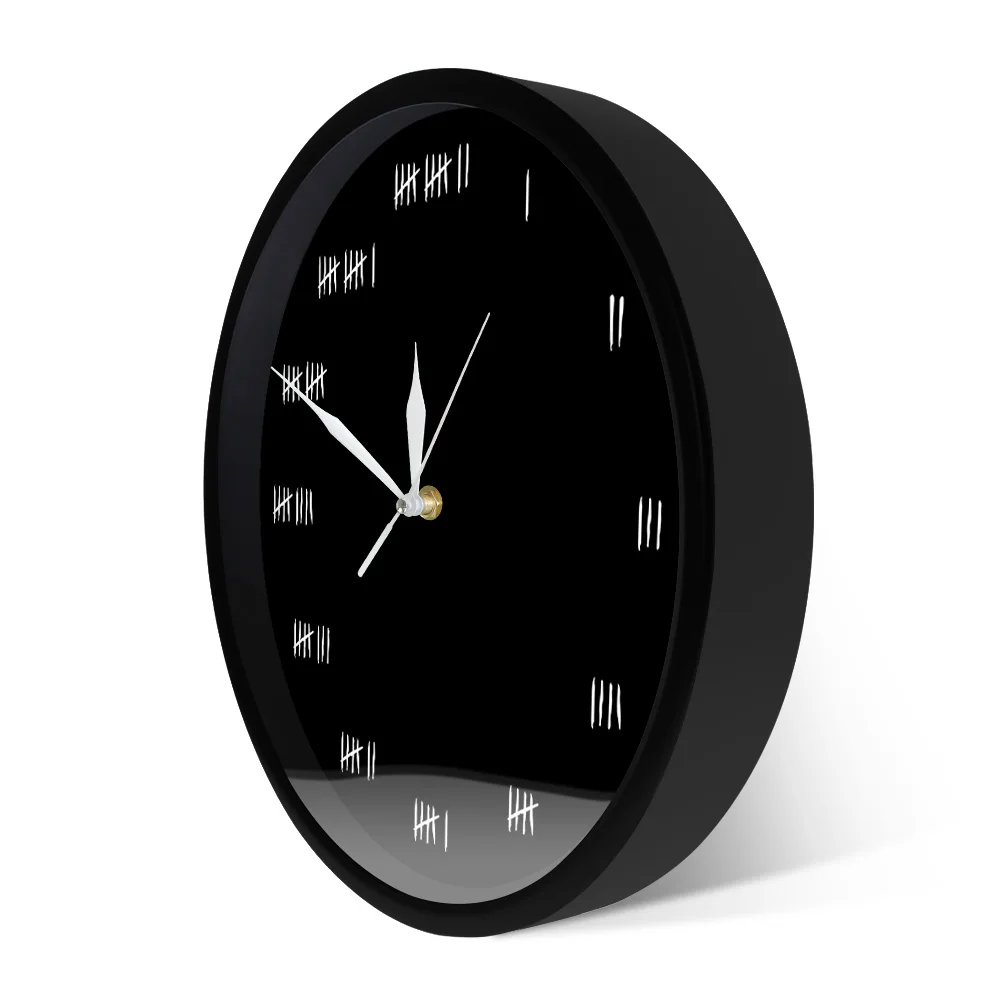 Забавные настенные часы Alcatraz для домашнего декора простой дизайн