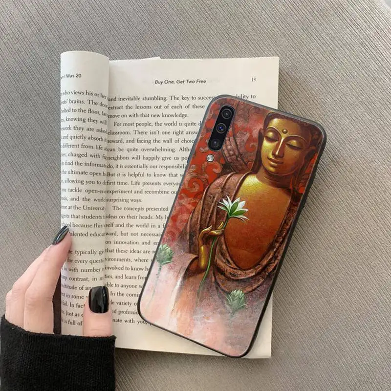 

Be Happy Little Buddha Phone Case For Samsung galaxy S 7 8 9 10 20 edge A 6 10 20 30 50 51 70 note 10 plus