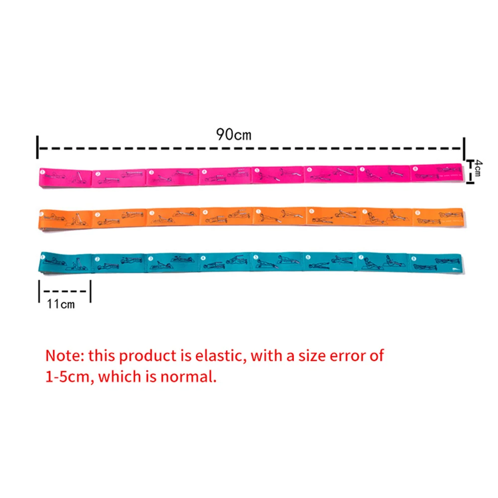 

Resistance Bands Women Yoga Stretch Strap Belt Fitness Exercise Gym Rope Figure Waist Leg Resistance Fitness Bands