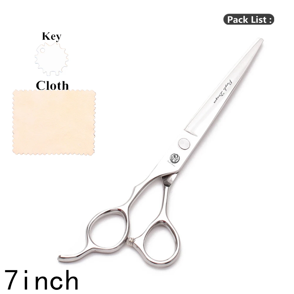 Левая рука Парикмахерские ножницы 5 &quot6&quot 7 &quotфиолетовый дракон нержавеющая 8000 #