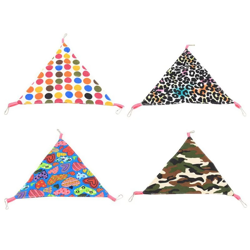 Хомяк морская свинка треугольная качели Шиншилла Кролик Птица спальный гамак