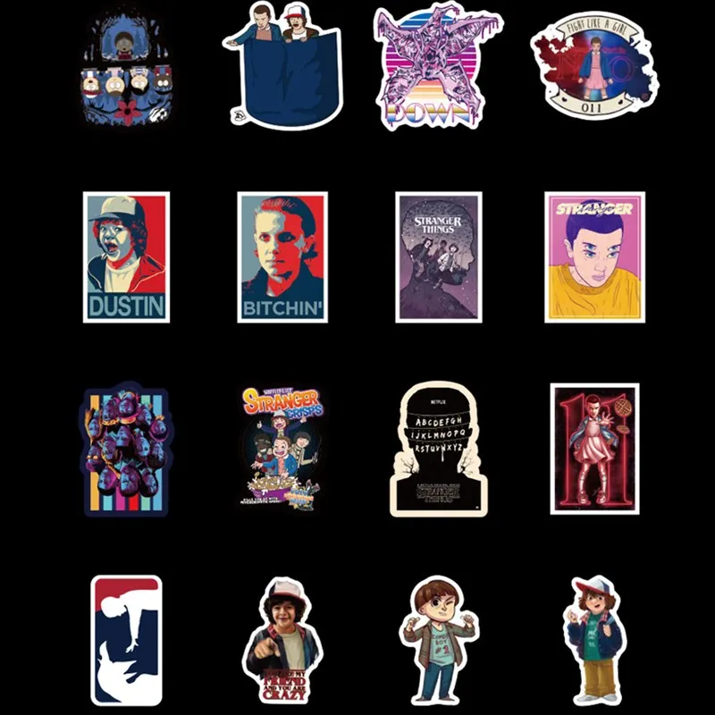 50 шт в наборе очень странные дела наклейки для элементы стайлинга ноутбука и