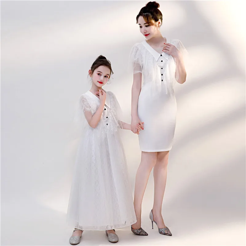 Платья для мамы и дочки одежда свадьбы платье меня бальное вечернее одинаковые