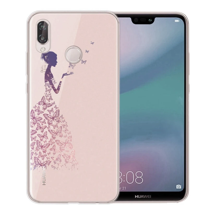 Мягкий чехол для huawei Honor 7A 8A 8X 8C 9 10 mate 20 P Smart P10 Lite Nova 3 City Girl губ ТПУ D643 |