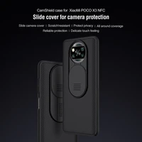 for xiaomi poco x3 nfc case camera protection case nillkin slide lens protect protection case