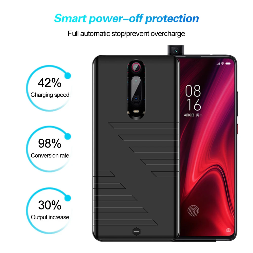 6800 мАч Чехлы для аккумуляторов Xiaomi Mi 9T Pro power Case Внешний аккумулятор power Bank для Xiaomi Mi 9T Чехлы для зарядки
