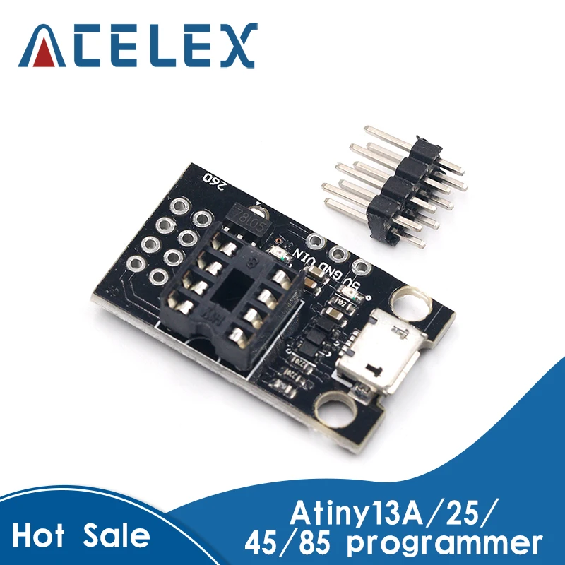 ATtiny13A / ATtiny25 ATtiny45 ATtiny85 Pluggable ATTINY Development Programming Bare Board | Инструменты